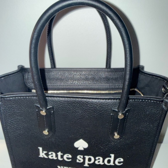 Kate Spade Black Satchel with Logo - Picture 5 of 7